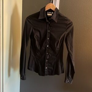 🛑 1 hour sale. D&G, women’s Black Button Down Shirt